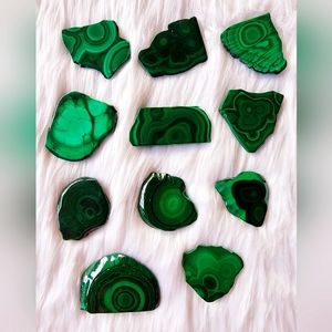 Malachite Polished Slabs (medium-sized)